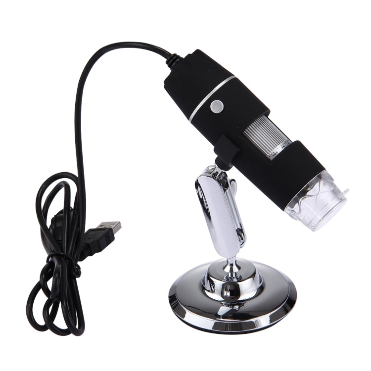 1000X Magnifier 0.3MP Image Sensor USB Digital Microscope with 8 LED & Professional Stand(Black) - Digital Microscope by buy2fix | Online Shopping UK | buy2fix