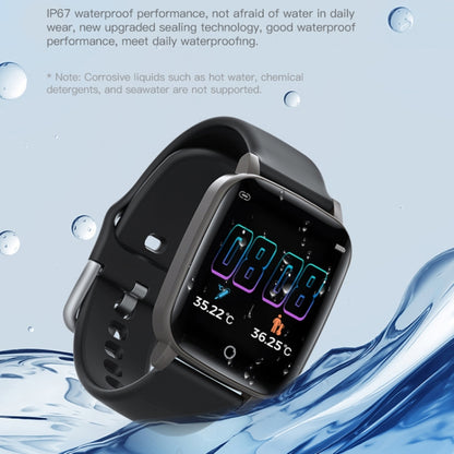 T1 Body Temperature Measurement Smart Sports Watch, 1.3 inch Screen, IP67 Waterproof, Support Automatic Temperature and Heart Rate Monitoring / Sleep Monitoring / Sedentary Reminder(Black) - Smart Wear by buy2fix | Online Shopping UK | buy2fix