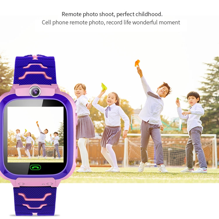 Q12B 1.44 inch Color Screen Smartwatch for Children, Support LBS Positioning / Two-way Dialing / One-key First-aid / Voice Monitoring / Setracker APP (Blue) - Smart Wear by buy2fix | Online Shopping UK | buy2fix