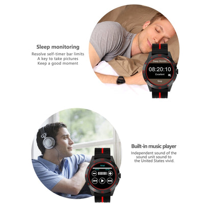 N6 Smart Watch 1.3 inch TFT Screen MTK2502C Bluetooth4.0, Silicone Watch Band, Support Heart Rate Monitor & Pedometer & Sleep Monitor & Sedentary Reminder(Red) - Smart Wear by buy2fix | Online Shopping UK | buy2fix