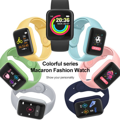 Y68M 1.44 inch Smart Watch, Support Heart Rate Blood Pressure Blood Oxygen Monitoring (Blue) - Smart Wear by buy2fix | Online Shopping UK | buy2fix