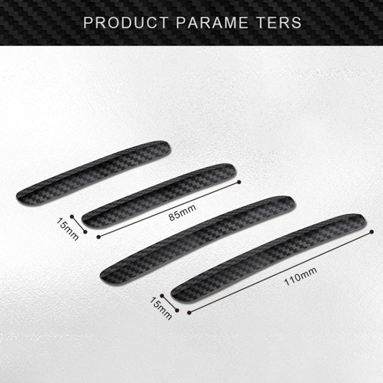 4 in 1 Car Door Anti-Static PC Carbon Fiber Anti-Collision Strip - Anti Collision Sticker by buy2fix | Online Shopping UK | buy2fix