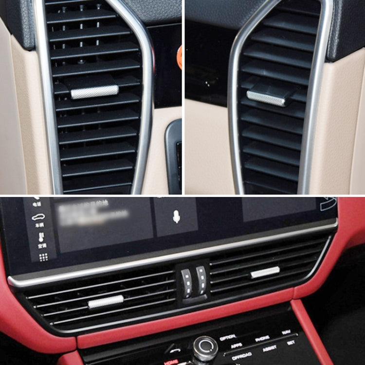 For Porsche Cayenne 2017-2021 Left Driving Car Air Conditioner Vent Paddle Strip 9Y0820952GOB - Car Interior Mouldings by buy2fix | Online Shopping UK | buy2fix
