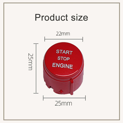 One-key Start Engine Stop Switch Button for Land Rover Freelander 2, Left Driving (Red) - Car Switches by buy2fix | Online Shopping UK | buy2fix