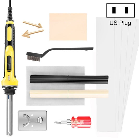 100W Electric Soldering Iron Plastic Welding Machine Car Bumper Repair Plier, US Plug (Yellow) - Hand Tool Sets by buy2fix | Online Shopping UK | buy2fix