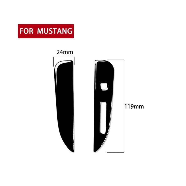 For Ford Mustang 2015-2020 Car Right Drive Gear Shift Pad Decorative Sticker(Black) - In Car by buy2fix | Online Shopping UK | buy2fix