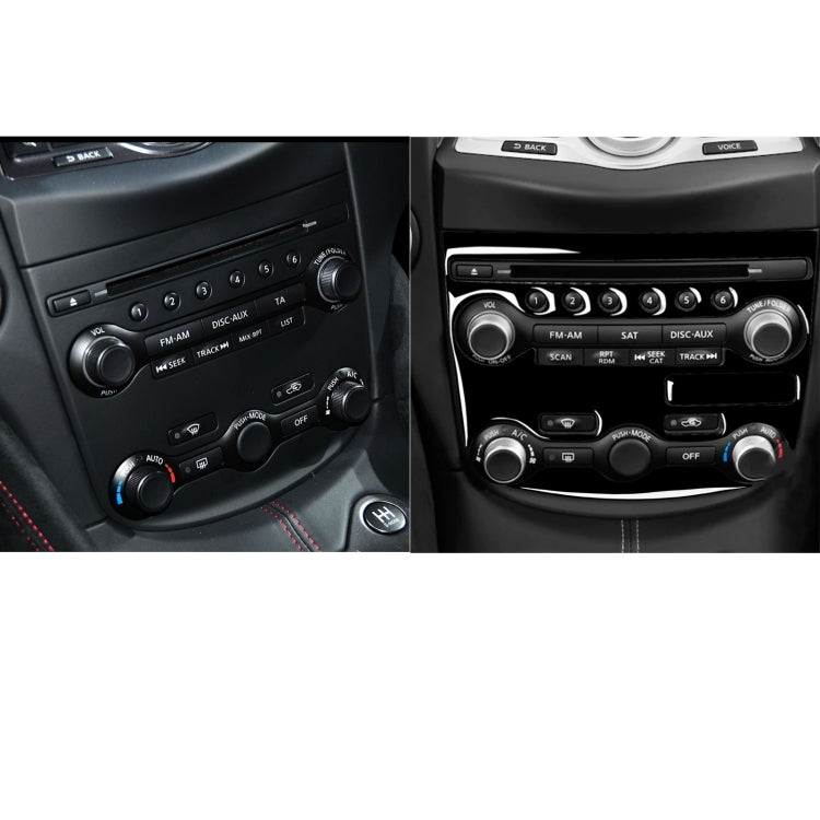 For Nissan 370Z Z34 2009- 3 in 1 Car AC Adjustment Panel Decorative Sticker, Left and Right Drive Universal (Black) - In Car by buy2fix | Online Shopping UK | buy2fix