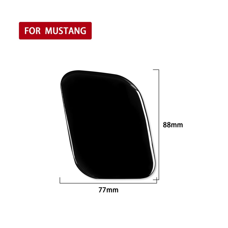 For Ford Mustang 2015-2020 Car Driver Seat Storage Box Decorative Sticker, Right Drive (Black) - In Car by buy2fix | Online Shopping UK | buy2fix