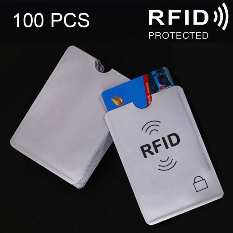 100 PCS Aluminum Foil Card Protective Cover Case RFID Blocking Safety Shield Identity Sleeves Cards Bag, Size: 9.1*6.3cm - Home & Garden by buy2fix | Online Shopping UK | buy2fix