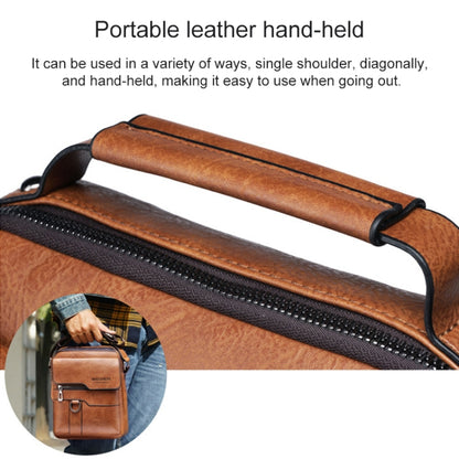 WEIXIER 8642 Men Business Retro PU Leather Handbag Crossbody Bag (Brown) - Crossbody Bags by WEIXIER | Online Shopping UK | buy2fix