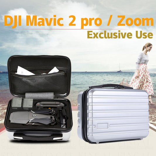 Shockproof Waterproof  Portable Case PC Hard Shell  Storage Bag for DJI Mavic 2 Pro / Zoom and Accessories(Silver) - DJI & GoPro Accessories by buy2fix | Online Shopping UK | buy2fix