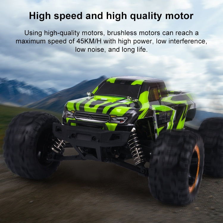 SG-1601 Brush Version 2.4G Remote Control Competitive Bigfoot Off-road Vehicle 1:16 Sturdy and Playable Four-wheel Drive Toy Car Model with LED Headlights & Head-up Wheels (Orange) - RC Cars by buy2fix | Online Shopping UK | buy2fix