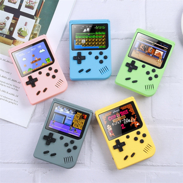 MK500 3.0 inch Macaron Mini Retro Classic Handheld Game Console for Kids Built-in 500 Games, Support AV Output(Yellow) - Pocket Console by buy2fix | Online Shopping UK | buy2fix