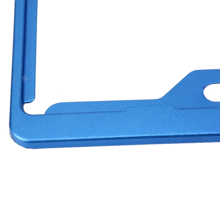 2 PCS Car License Plate Frames Car Styling License Plate Frame Aluminum Alloy Universal License Plate Holder Car Accessories(Blue) - License Plate Covers & Frames by buy2fix | Online Shopping UK | buy2fix