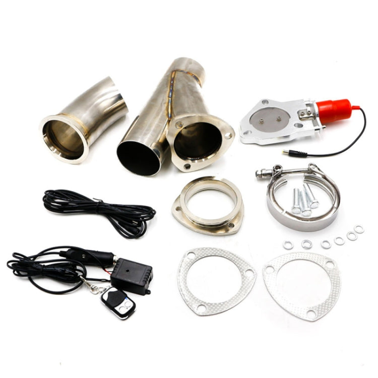 Stainless Steel Car Remote Control Electric Exhaust Valve Pipe Set, Size: 3 inch - In Car by buy2fix | Online Shopping UK | buy2fix