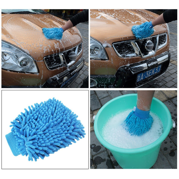 KANEED Microfiber Dusting Mitt Car Window Washing Home Cleaning Cloth Duster Towel Gloves (Random Color Delivery) - Car washing supplies by KANEED | Online Shopping UK | buy2fix