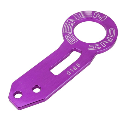 Benen Aluminum Alloy Rear Tow Towing Hook Trailer Ring for Universal Car Auto with Two Screw Holes(Purple) - In Car by buy2fix | Online Shopping UK | buy2fix