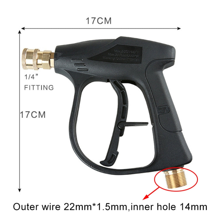 High Pressure Car Wash Foam Gun Soap Foamer Generator Water Sprayer Gun, Outer Wire: 22 x 1.5, Inner Hole: 14 - Car Washer & Accessories by buy2fix | Online Shopping UK | buy2fix