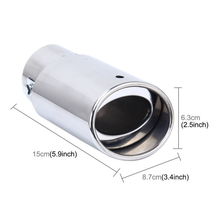 6046 Car Automobile Exhaust Pipe Muffler Modification Stainless Steel Tail Pipes (Inner Diameter 61mm) - In Car by buy2fix | Online Shopping UK | buy2fix