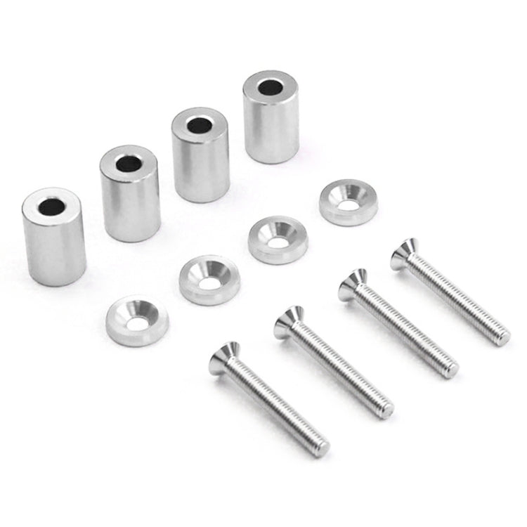 4 PCS Car Modified Isolation Column Engine Cover Blocked Up Screw Engine Turbine Ventilation Gasket Screw Washer (Silver) - In Car by buy2fix | Online Shopping UK | buy2fix