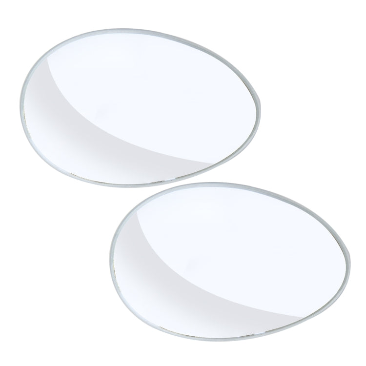 3R-055 2 PCS Car Truck Oval Blind Spot Rear View Wide Angle Mirror Blind Spot Mirror 360 Degree Adjustable Wide-angle Mirror, Size: 6.7*4.5cm - Convex Mirror & Accessories by 3R | Online Shopping UK | buy2fix