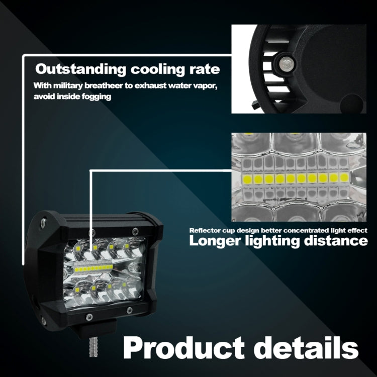 4 inch 15W 1500LM LED Strip Lamp Working Refit Off-road Vehicle Light Roof Strip Light - Work Lights by buy2fix | Online Shopping UK | buy2fix