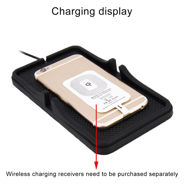 Home Car DC 5V/2A 5W Fast Charging Qi Standard Wireless Charger Pad, For iPhone, Galaxy, Huawei, Xiaomi, LG, HTC and Other QI Standard Smart Phones - In Car by buy2fix | Online Shopping UK | buy2fix