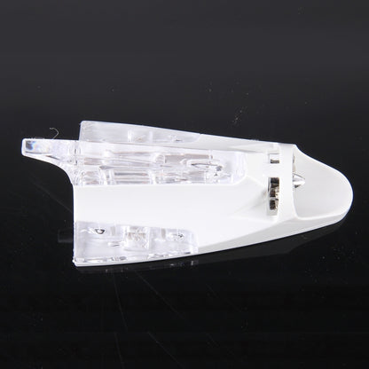 CB-073 Colorful Warning Light Wind Power Shark Fin Antenna Car Decoration(White) - Aerials by buy2fix | Online Shopping UK | buy2fix