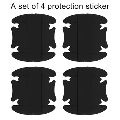 4 PCS Car-Styling Car Door Handle Scratches Resistant Sticker (Black) - Decorative Sticker by buy2fix | Online Shopping UK | buy2fix