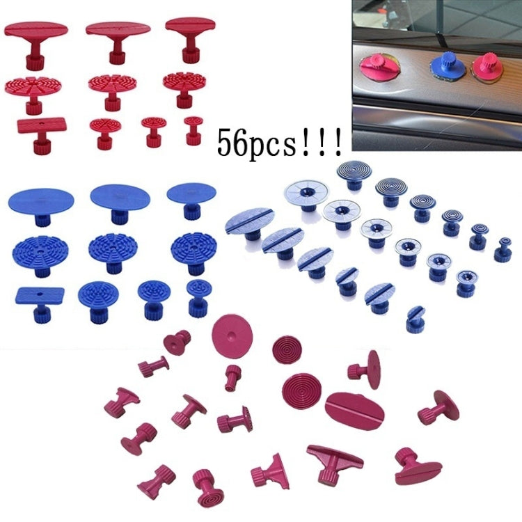 56 in 1 Auto PDR Plastic Ding Glue Tabs Paintless Dent Removal Car Repair Tools Kits Glue Puller Sets Tabs PDR Tools - In Car by buy2fix | Online Shopping UK | buy2fix