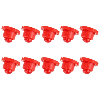 10PCS 2W T4.7 Wedge Instrument Panel LED Light Indicator Lamp Bulb(Red Light) - Instrument Lights by buy2fix | Online Shopping UK | buy2fix