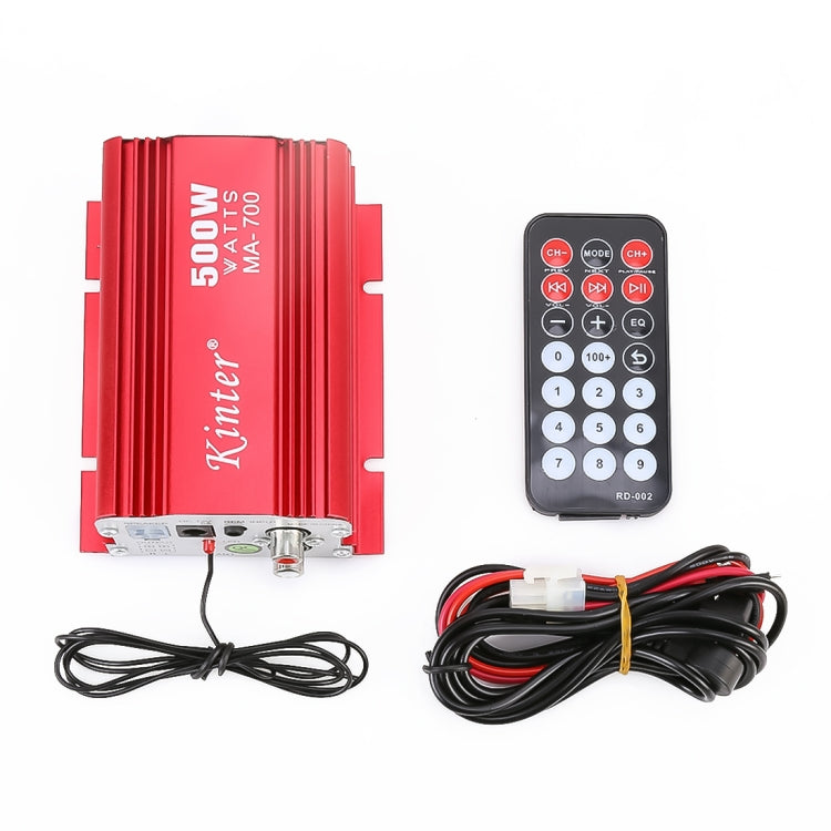 MA-700 Car Mini Amplifier Audio, Support MP3 / FM / USB, with Remote Control - Car Amplifiers by buy2fix | Online Shopping UK | buy2fix