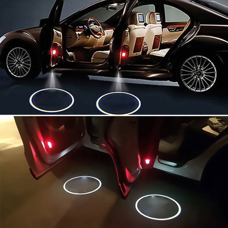 2 PCS LED Ghost Shadow Light, Car Door LED Laser Welcome Decorative Light, Display Logo for Chevrolet Car Brand(Khaki) - Door Lights by buy2fix | Online Shopping UK | buy2fix