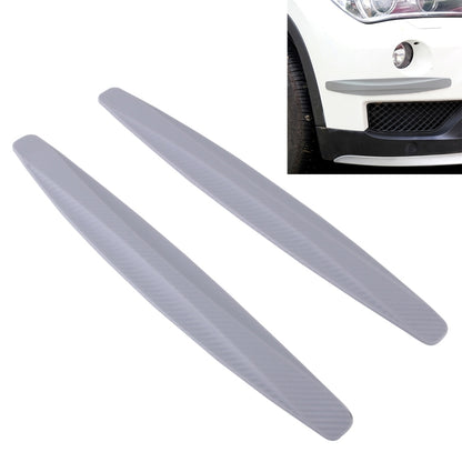 2 PCS Universal Car Body Carbon Fiber Bumper Guard Protector Sticker/Car Crash Bar Bumper Strips /Car Crash Strips/Anti-rub Strips/Anti-rub Bar(Grey) - Anti Collision Sticker by buy2fix | Online Shopping UK | buy2fix