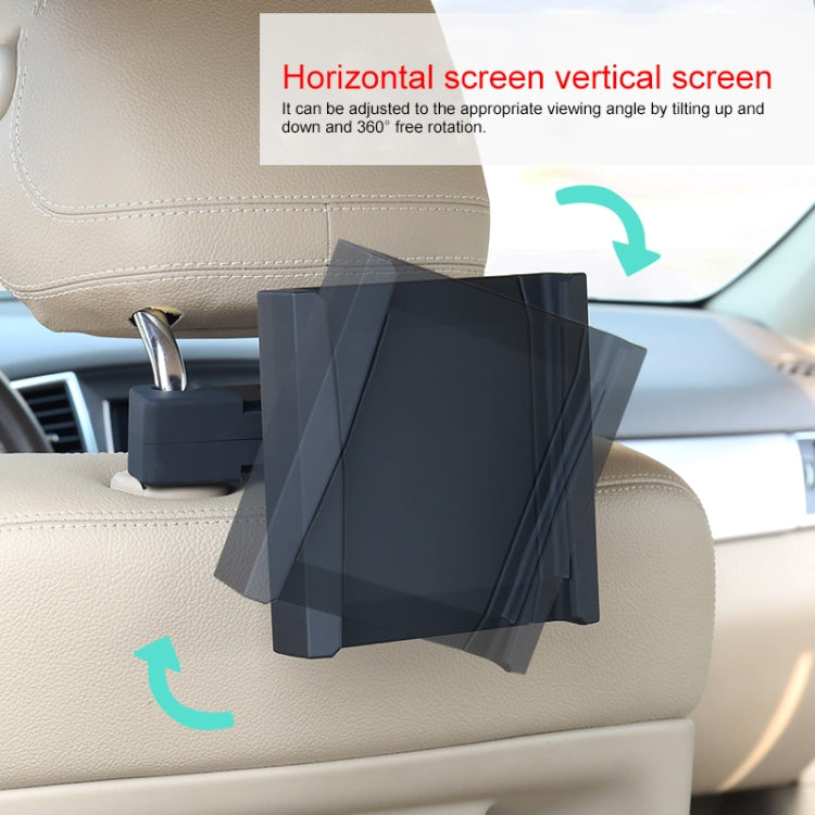 JT-G05 360 Degree Rotating Rear Seat Car Tablets Holder (Black) - Car Holders by buy2fix | Online Shopping UK | buy2fix