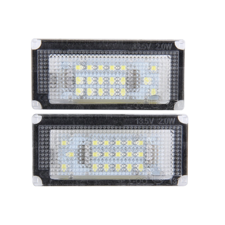 2 PCS License Plate Light with 18 SMD-3528 Lamps for BMW Mini COOPER R50/R52/R53(White Light) - In Car by buy2fix | Online Shopping UK | buy2fix