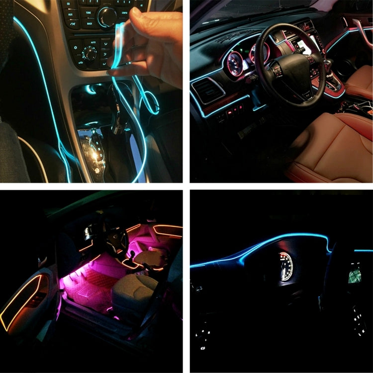 4m Cold Light Flexible LED Strip Light For Car Decoration(Orange Light) - Atmosphere lights by buy2fix | Online Shopping UK | buy2fix