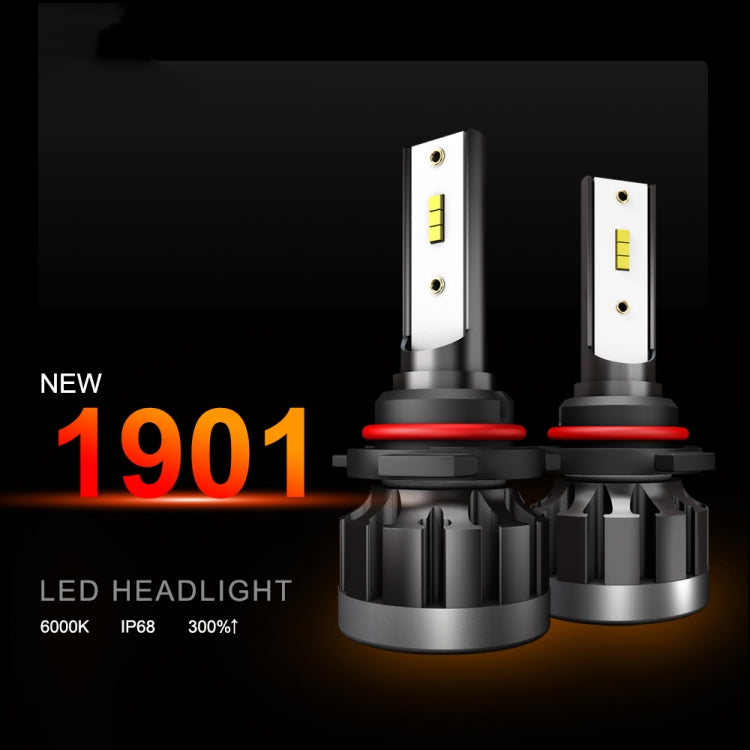 2 PCS 1901 9005 / HB3 / H10 DC9-36V 14W 6000K 1400LM IP68 Car LED Headlight Lamps(White Light) - In Car by buy2fix | Online Shopping UK | buy2fix