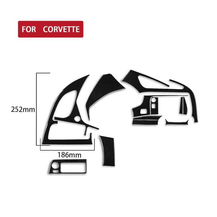 For Chevrolet Corvette C7 2014-2019 Car Air Outlet + Navigation Panel Decorative Sticker, Left Drive - In Car by buy2fix | Online Shopping UK | buy2fix