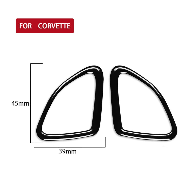 For Chevrolet Corvette C7 2014-2019 Car Door Horn Decorative Sticker, Left Drive - In Car by buy2fix | Online Shopping UK | buy2fix