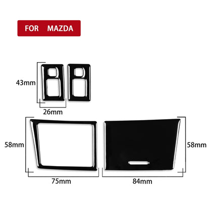 For Mazda 3 Axela 2010-2013 Car Seat Heating Button Set Decorative Sticker, Left and Right Drive Universal - In Car by buy2fix | Online Shopping UK | buy2fix