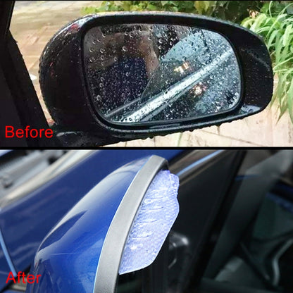 1 Pair 3R-2156 Universal Car Rearview Mirror Rain Blades Mirror Eyebrow Rain Cover (Transparent) -  by 3R | Online Shopping UK | buy2fix