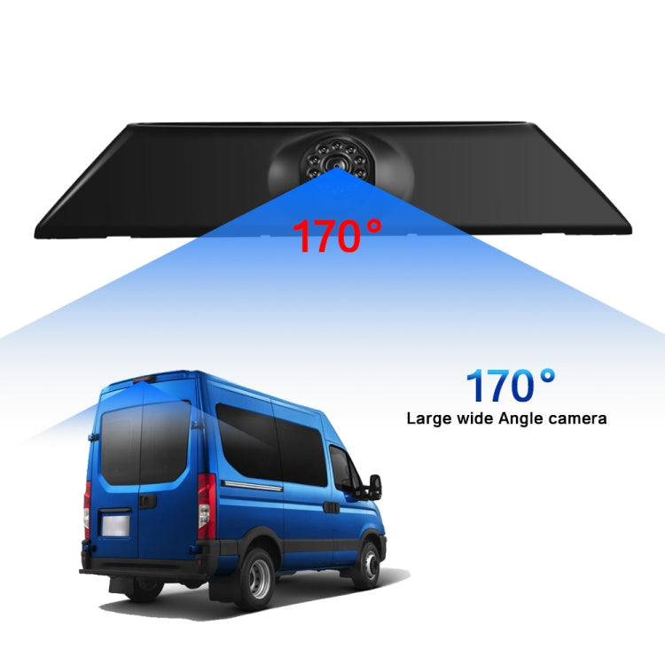 PZ474 Car Waterproof 170 Degree Brake Light View Camera + 7 inch Rearview Monitor for Iveco Daily 4 Gen - In Car by buy2fix | Online Shopping UK | buy2fix