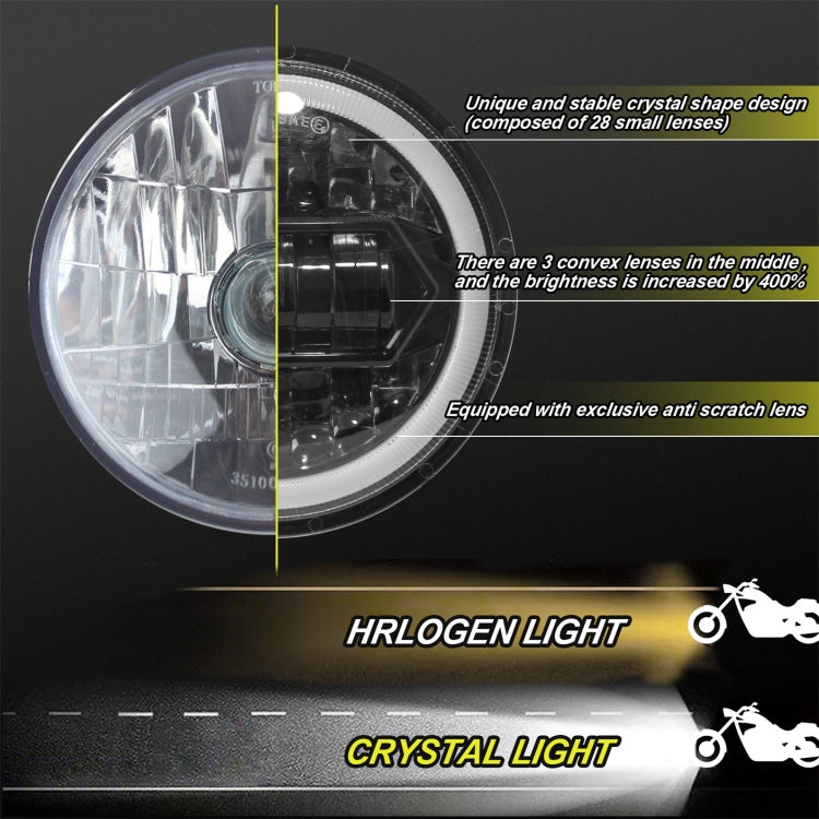 Motorcycle Crystal 5.75 inch LED Headlight Modification Accessories -  by buy2fix | Online Shopping UK | buy2fix