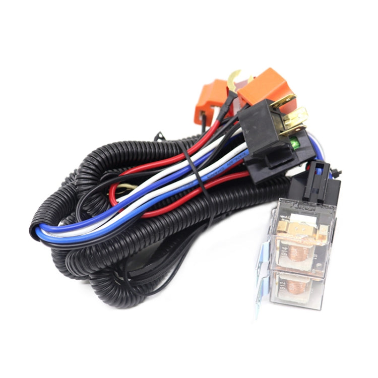12V 2-lamp Car Headlight Modification Wiring Harness Brightener Cable - In Car by buy2fix | Online Shopping UK | buy2fix