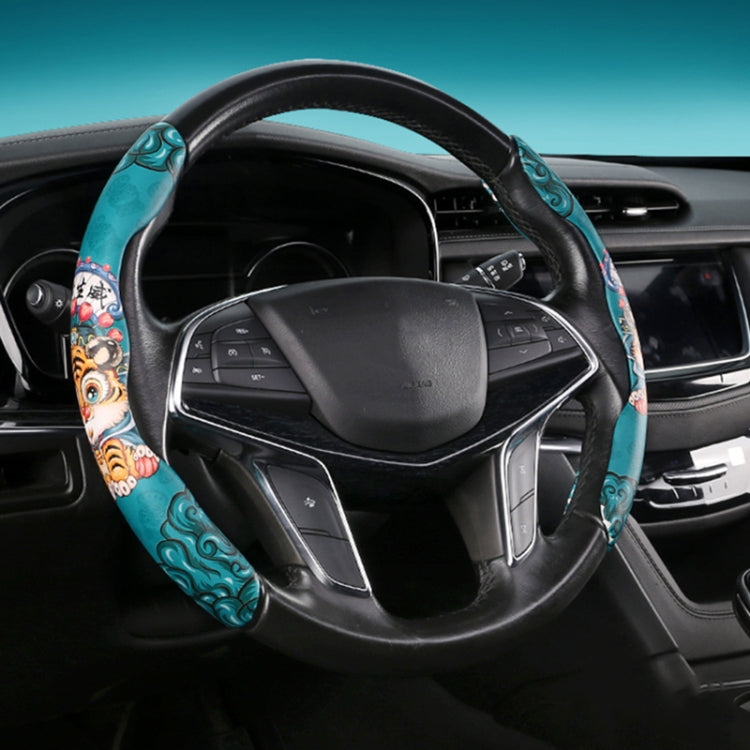 Car Universal China-Chic Relief Steering Wheel Cover (Tiger) - In Car by buy2fix | Online Shopping UK | buy2fix