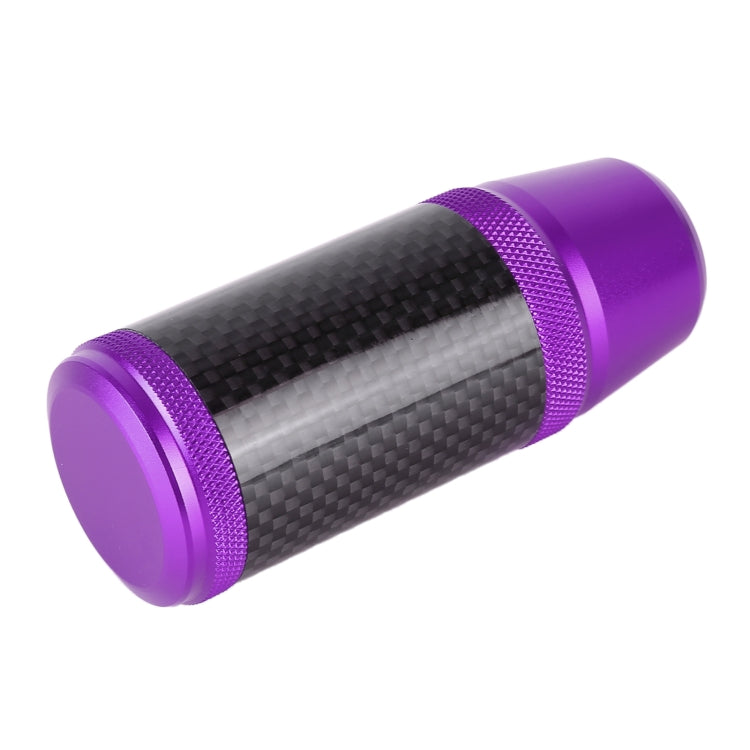 Universal Car Carbon Fiber Metal Gear Shift Knob (Purple) - In Car by buy2fix | Online Shopping UK | buy2fix