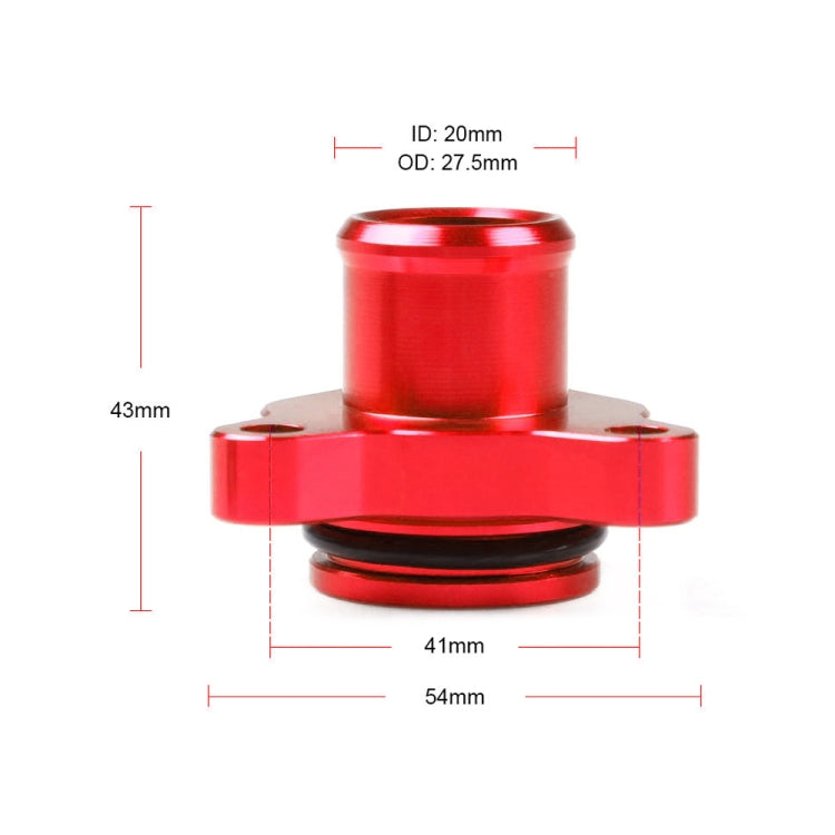 Car Water Hose Joint Pipe Adaptor with Clamps 11537541992 for BMW 335i (Red) - In Car by buy2fix | Online Shopping UK | buy2fix
