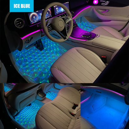 A17 Car Colorful Voice-activated RGB Foot LED Atmosphere Light, Single Light Star Version - In Car by buy2fix | Online Shopping UK | buy2fix