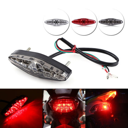 2 PCS KC-WD-NEW-3X Motorcycle LED Brake Light Running Lamp (Transparent) - In Car by buy2fix | Online Shopping UK | buy2fix